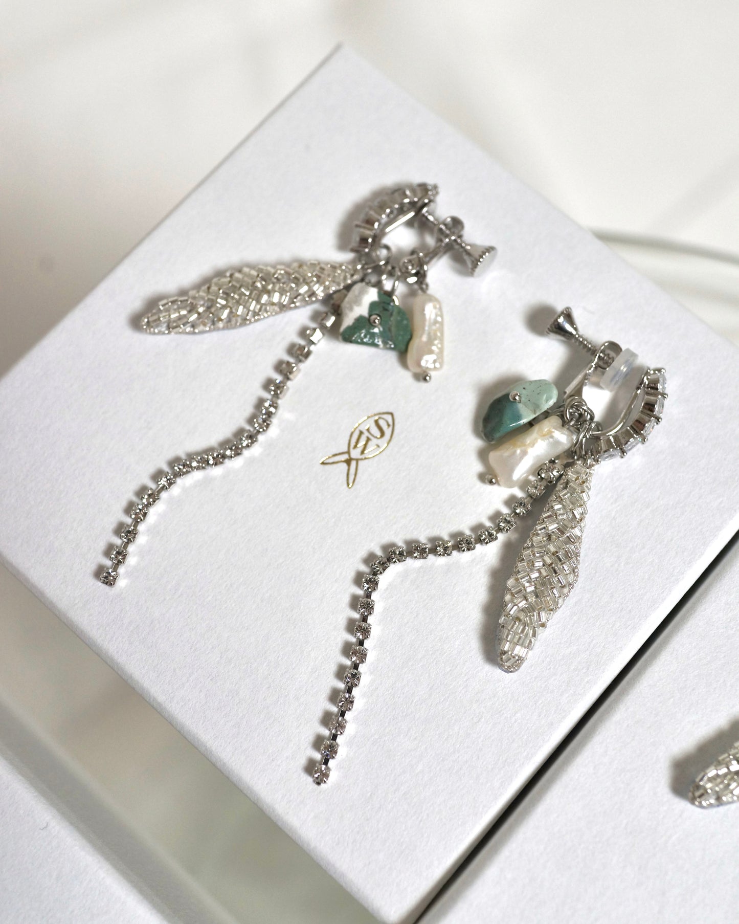 【ピアス/イヤリング-Leaf/silver】