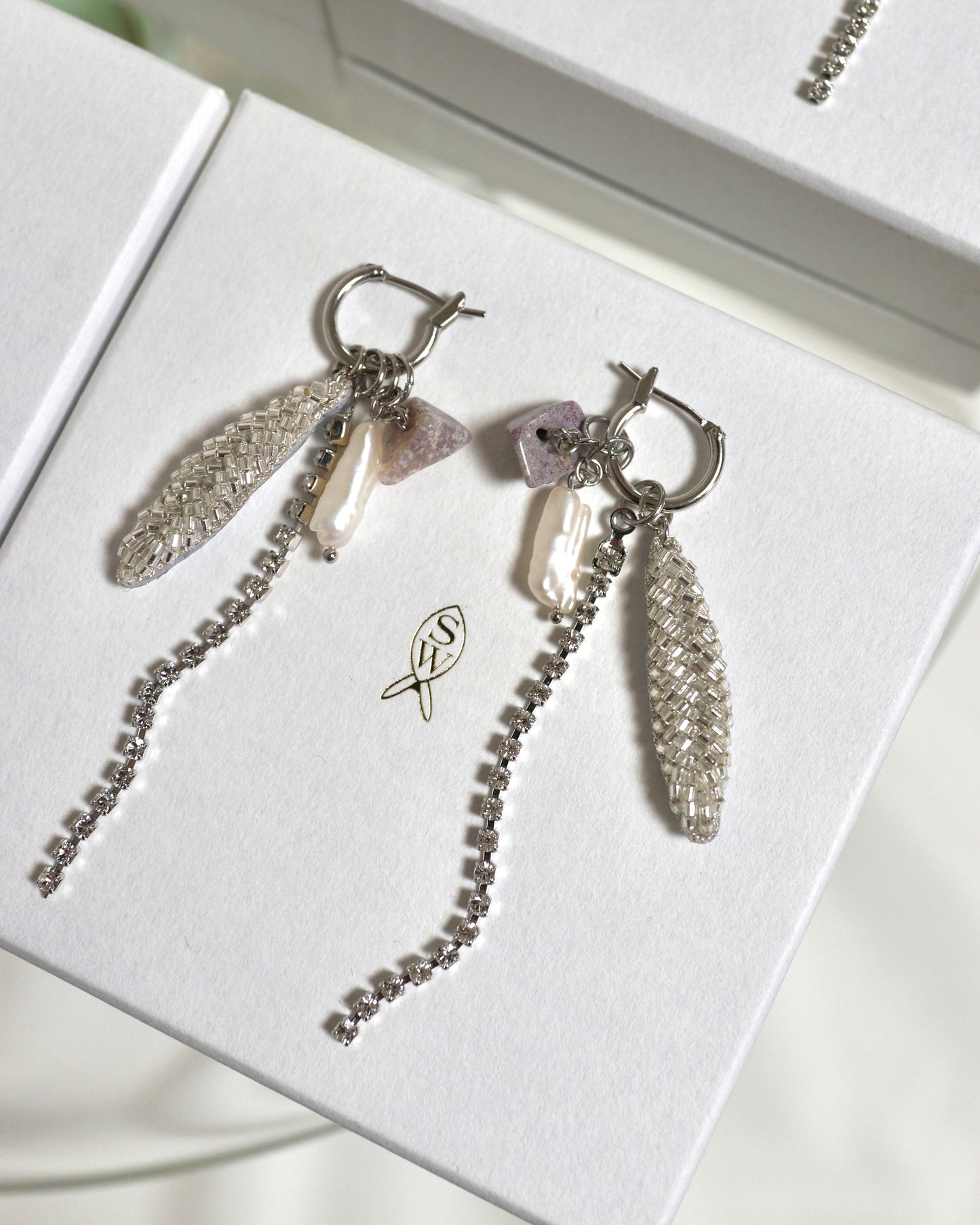 【ピアス/イヤリング-Leaf/silver】