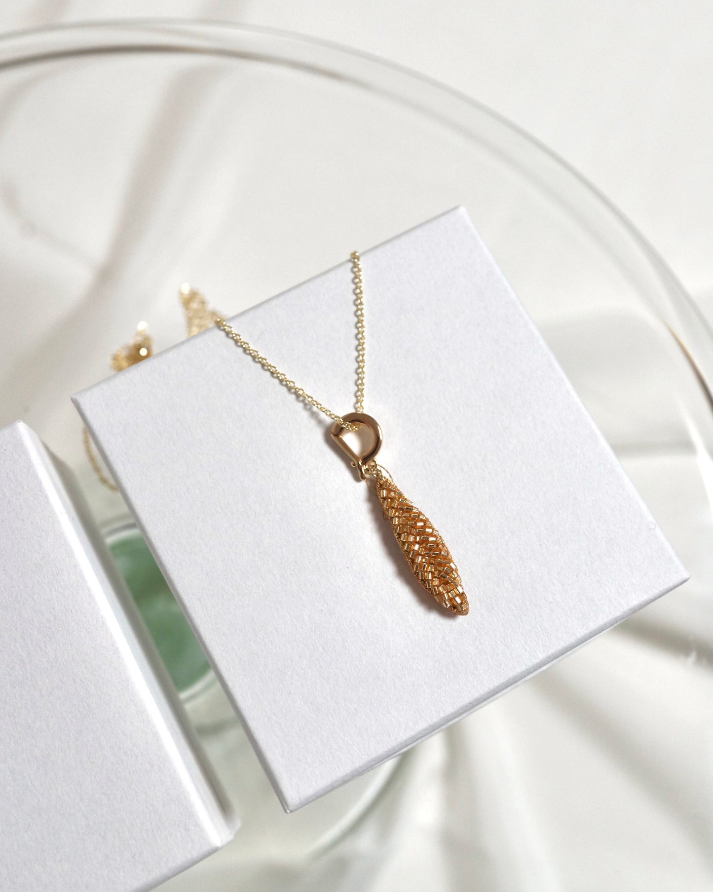【ネックレス-Leaf/gold or silver】