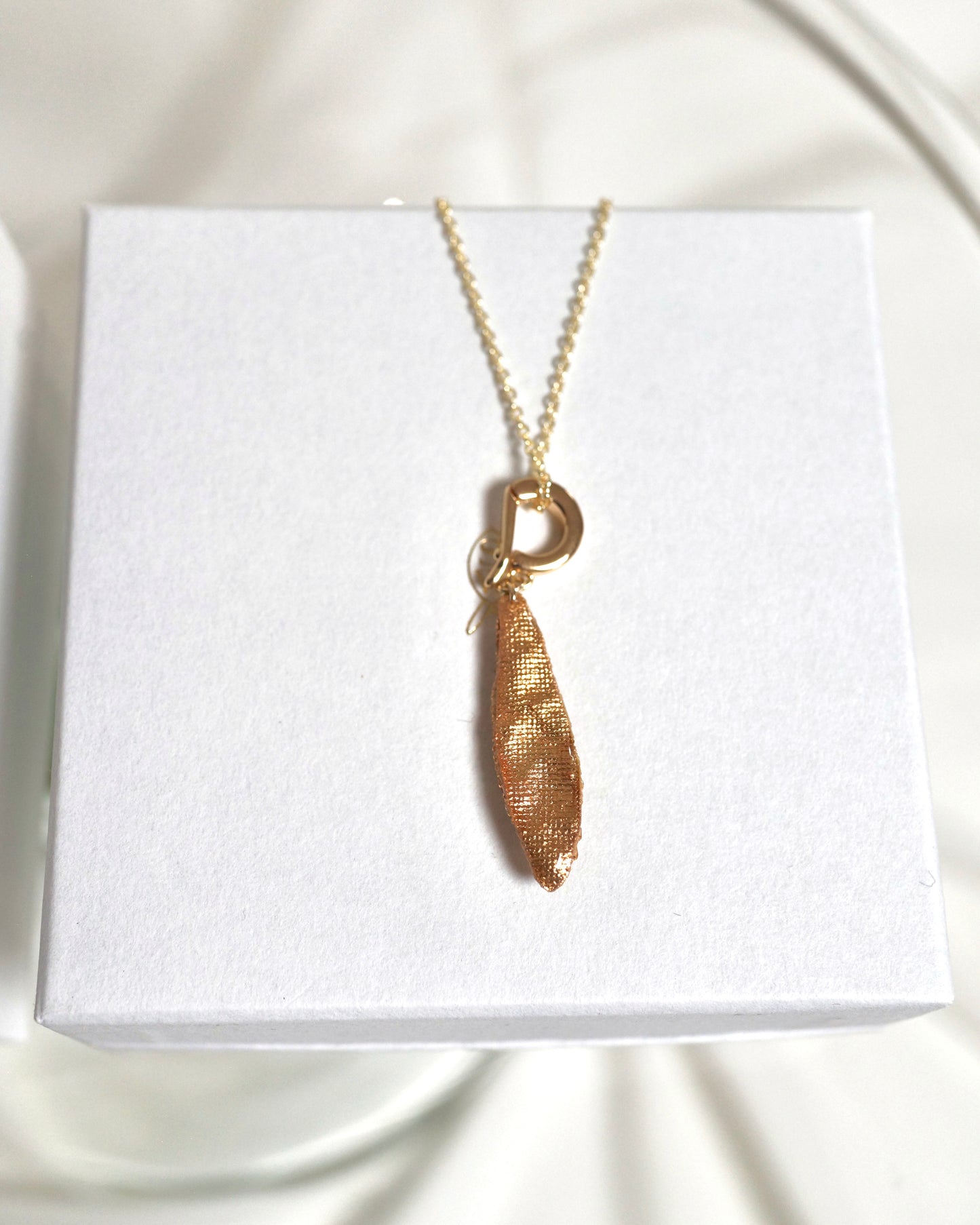 【ネックレス-Leaf/gold or silver】