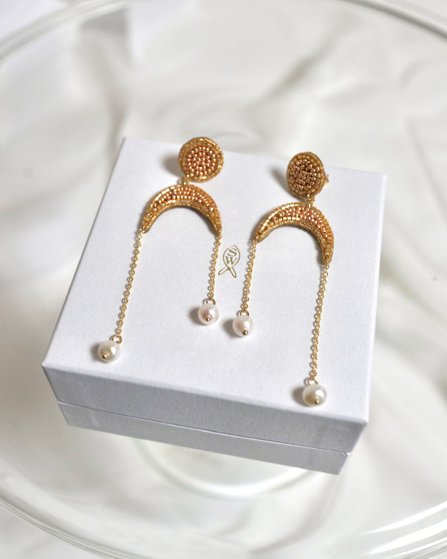 【ピアス/イヤリング-Moon/gold or silver】