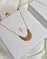 [Crescent Moon Necklace-gold] 
