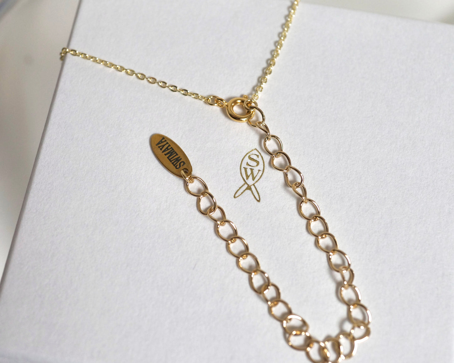 [Crescent Moon Necklace-gold] 