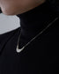 [Crescent Moon Necklace-gold] 
