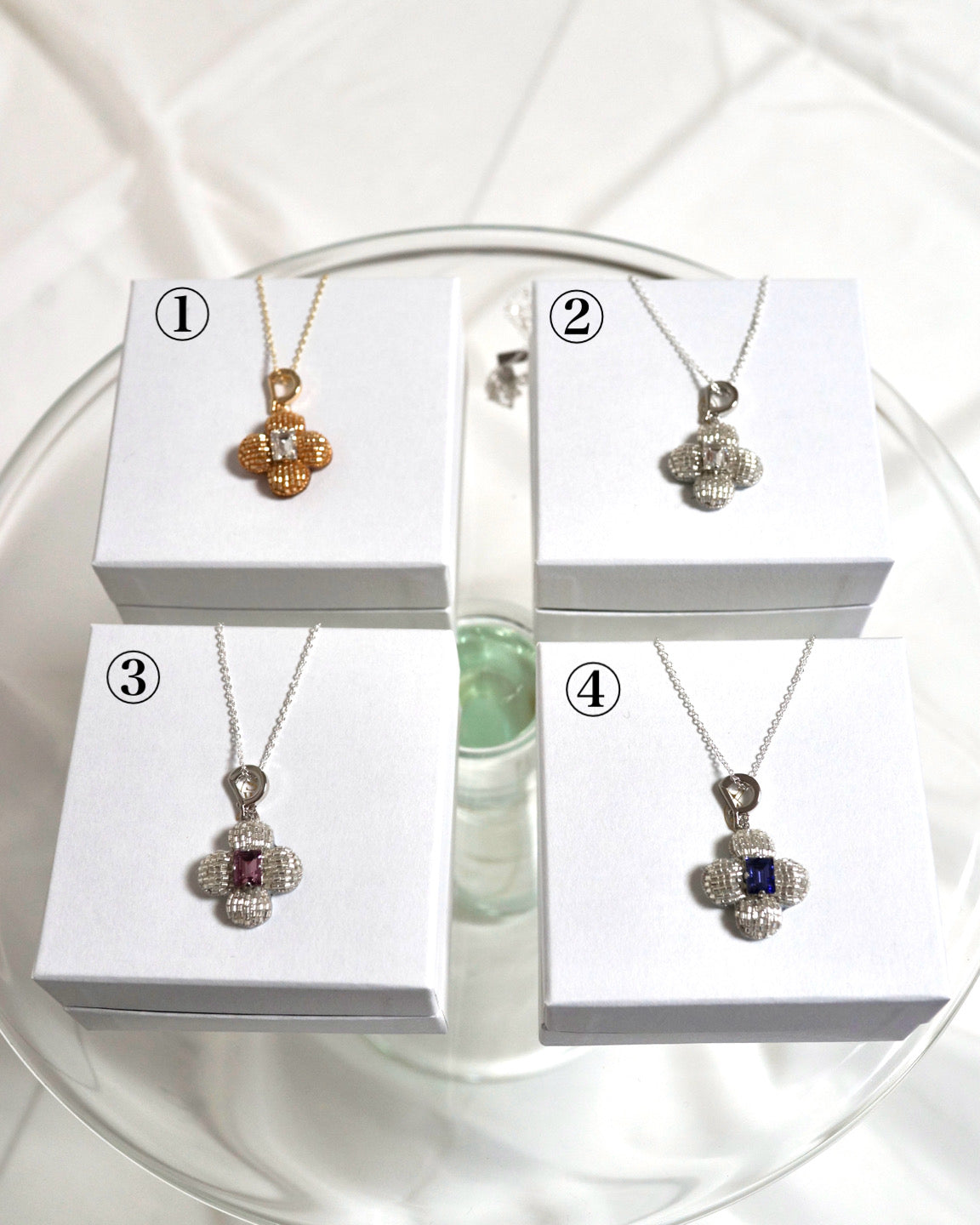 【ネックレス-Flower/gold or silver】