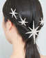 Spark silver star hair pin