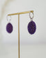 Olive seed-Purple/L Earrings