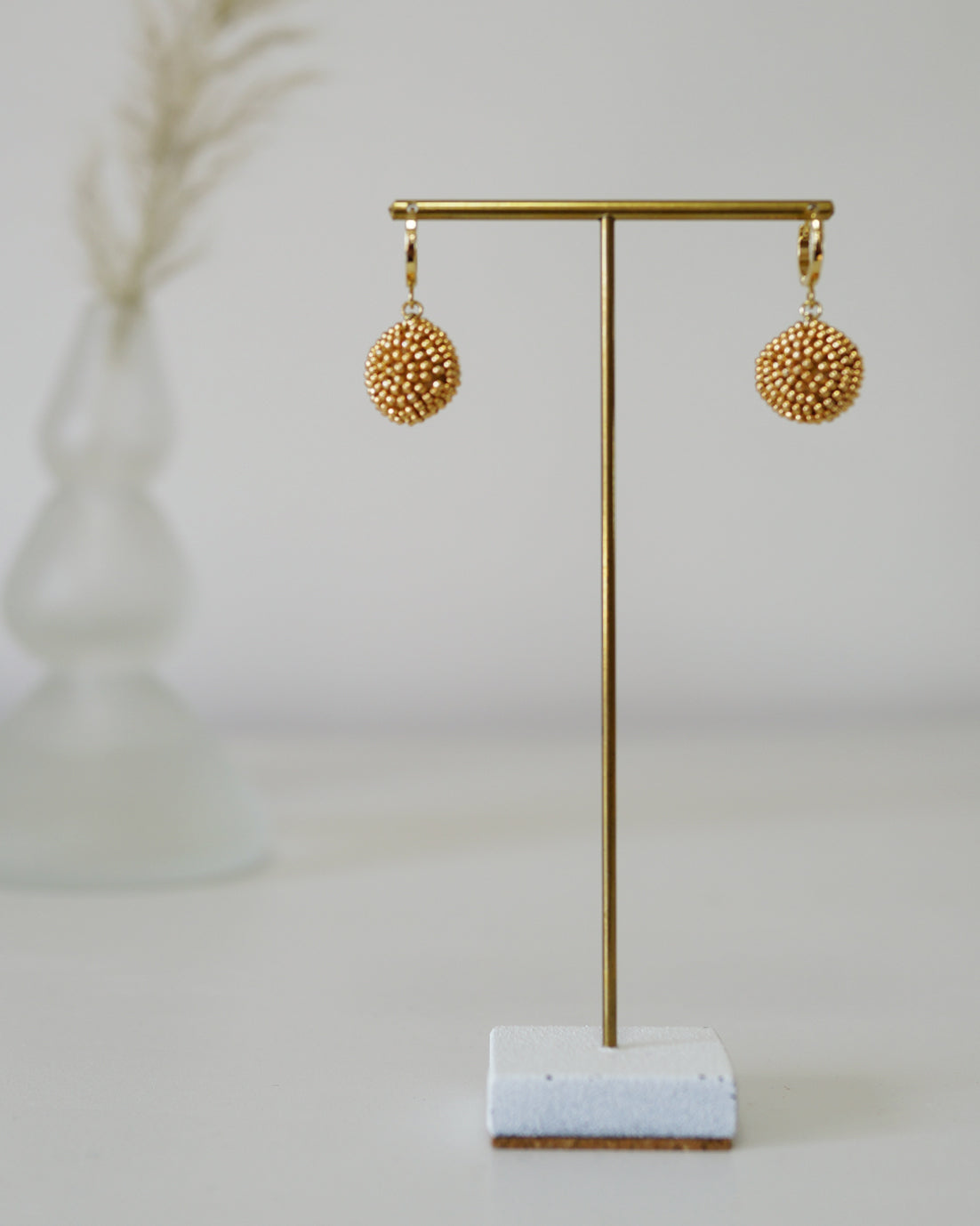 Olive seed-Gold/S Earrings